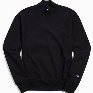 Reverse Weave black NWT high neck sweater